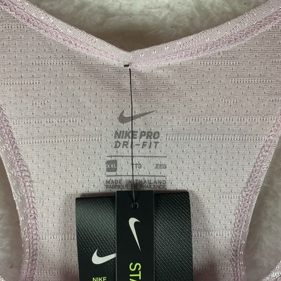 Nike Pro Tank Top Women's 2XL Purple Polyester Dri-Fit Training Scoop Neck 6904 - Picture 2 of 8